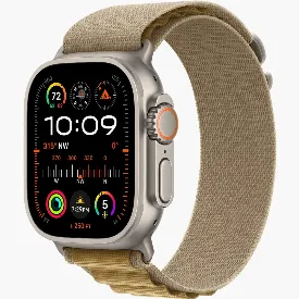 Часы Apple Watch Ultra 2 2024 49 мм, L, Natural Titanium Case with Tan Alpine Loop